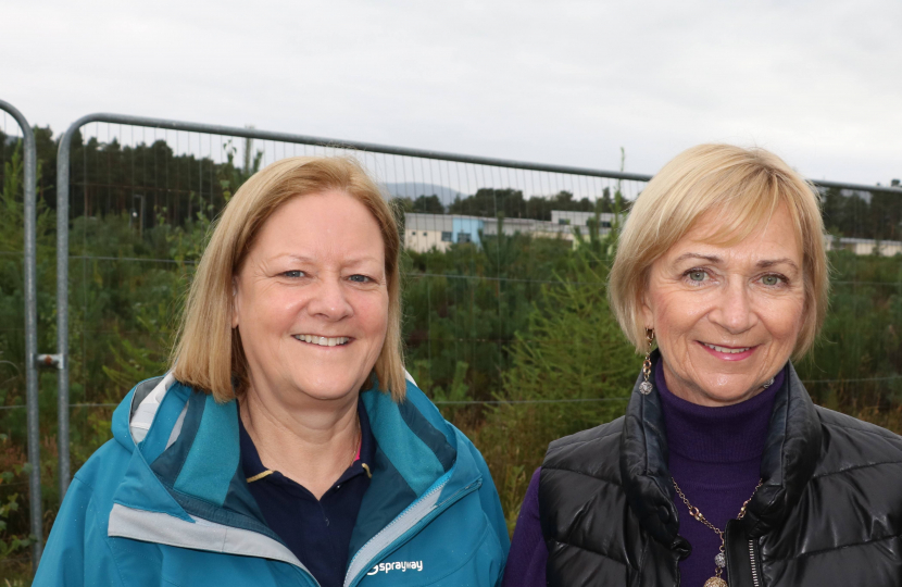 Ann Ross with current Conservative Councillor, Jill Webster