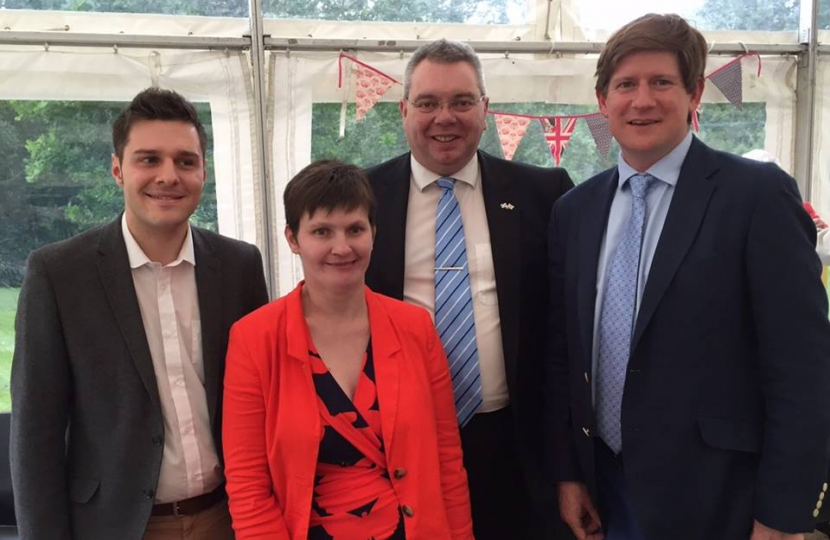 Candidates (L-R) Thomson, Ross, Johnstone & Burnett at the WAK Summer Lunch 2015