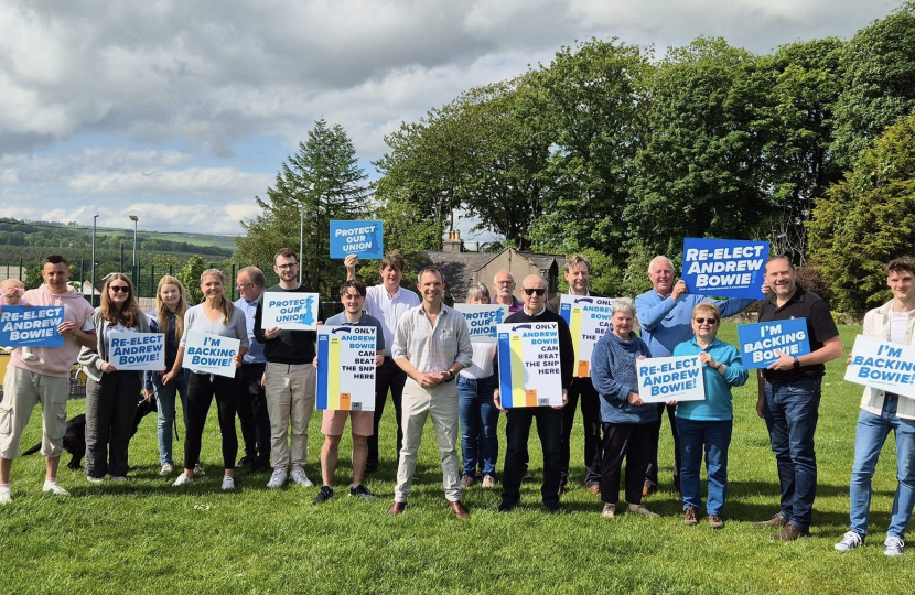 Andrew Bowie and local activists start GE2024 Campaign in Blackburn