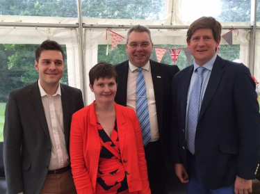 Candidates (L-R) Thomson, Ross, Johnstone & Burnett at the WAK Summer Lunch 2015