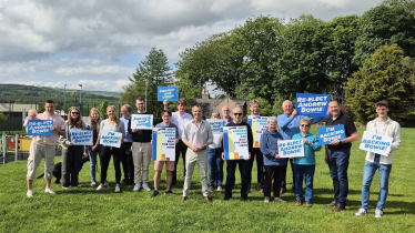 Andrew Bowie and local activists start GE2024 Campaign in Blackburn